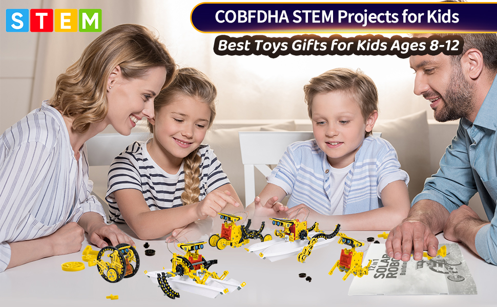 12-in-1 STEM Solar Power Robot Kits